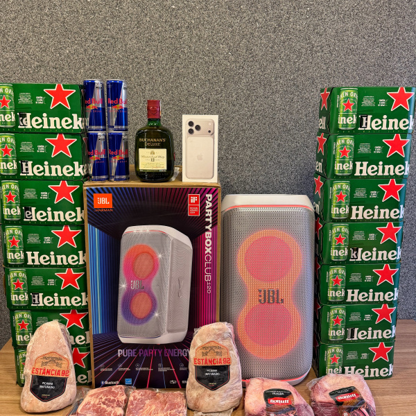 🥶MEGA KIT NEVASCA IPHONE 17 PRO MAX BRANCO+PARTYBOX 120 BRANCA🥶